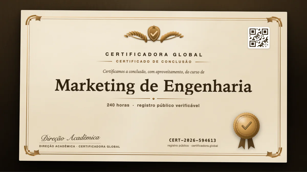 Capa do curso Marketing de Engenharia