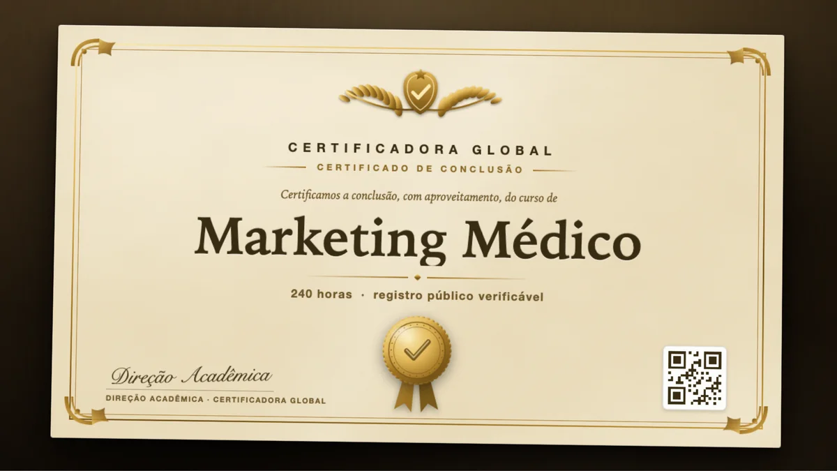 Capa do curso Marketing Médico
