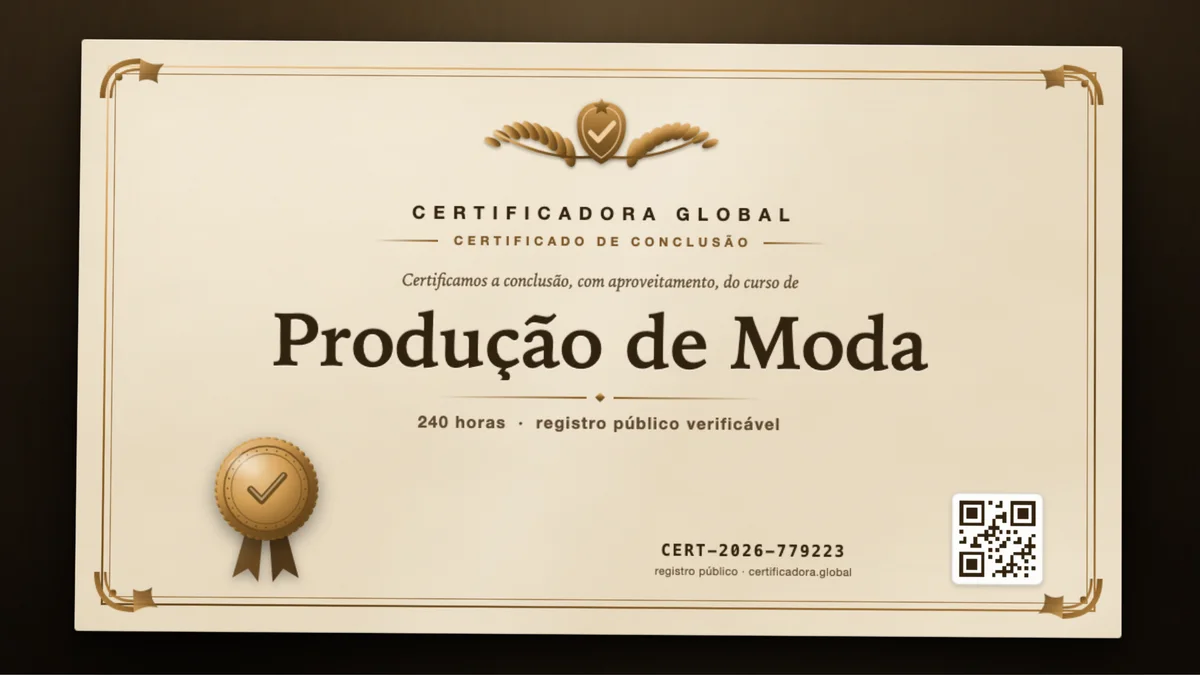 Capa do curso Produção de Moda
