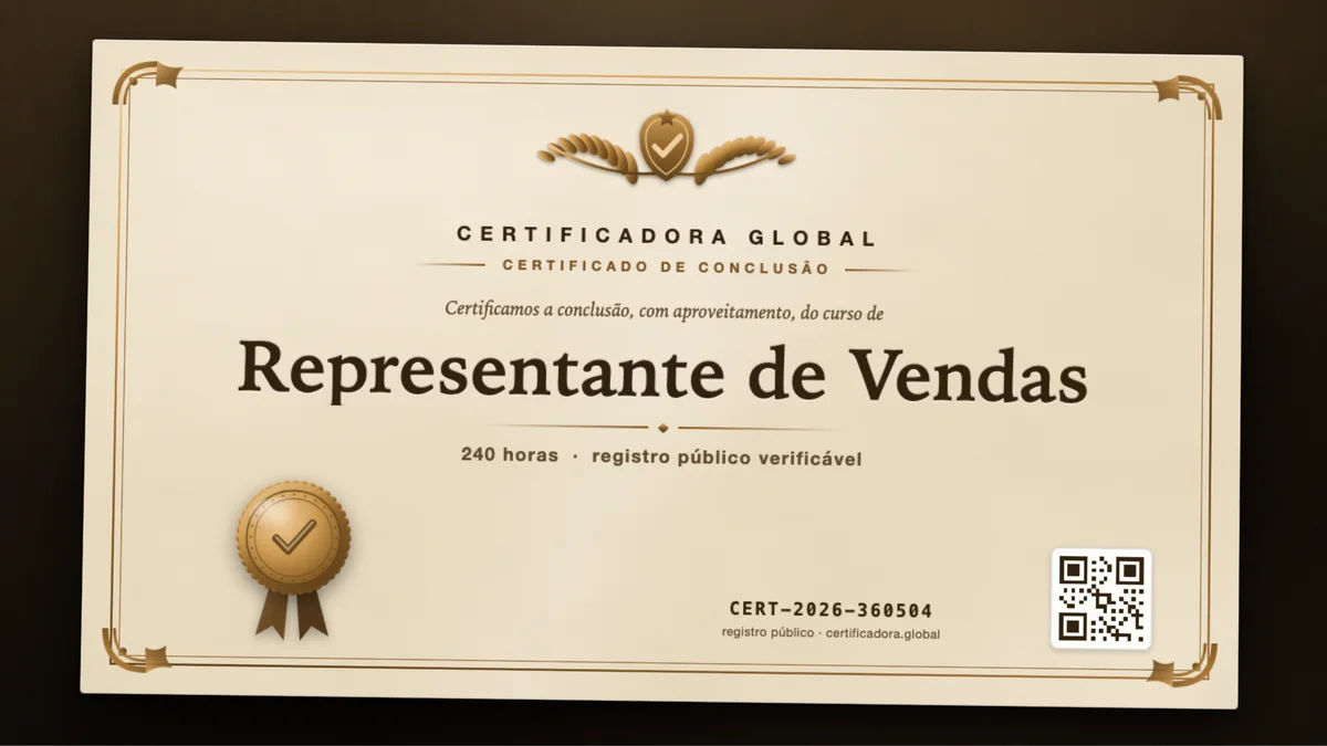 Capa do curso Representante de Vendas