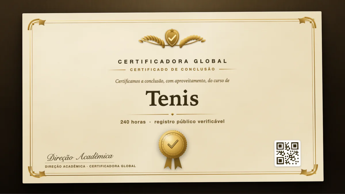 Capa do curso Tenis