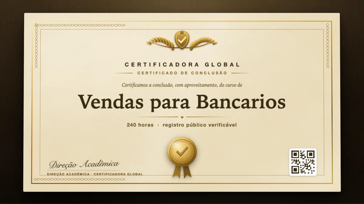 Capa do curso Vendas para Bancarios