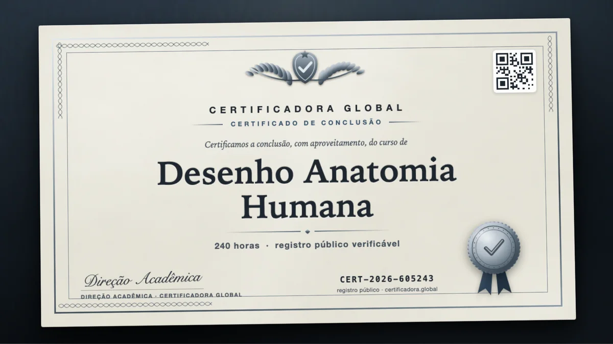 Capa do curso Desenho Anatomia Humana