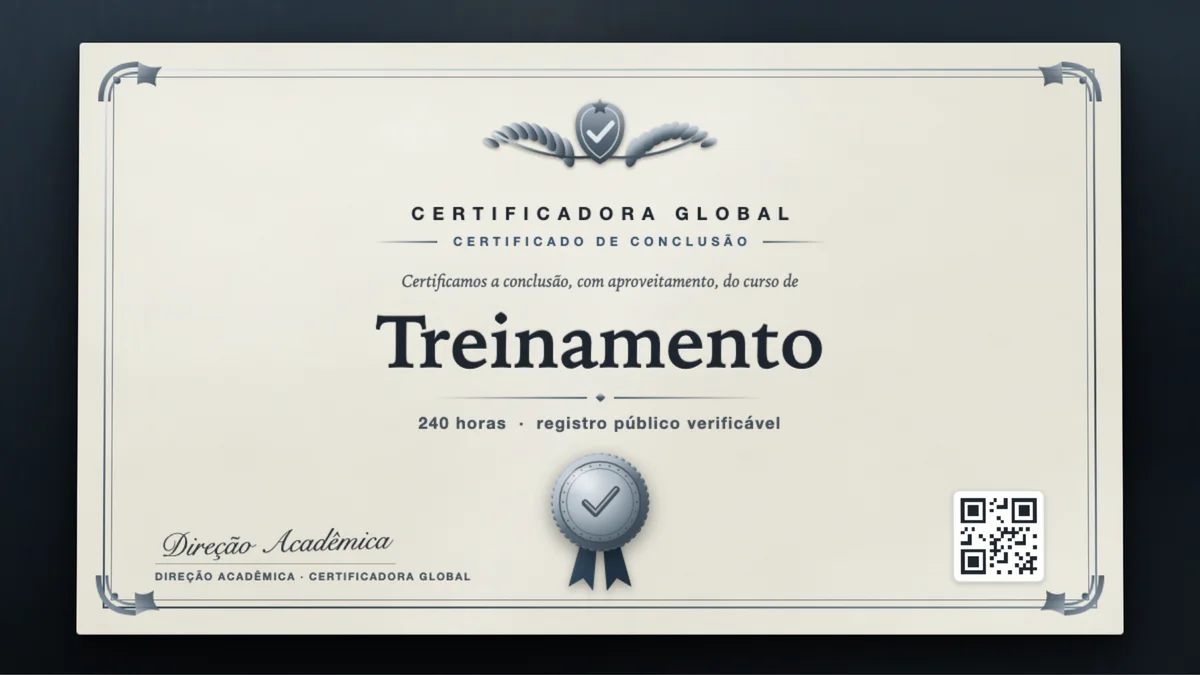 Capa do curso Treinamento