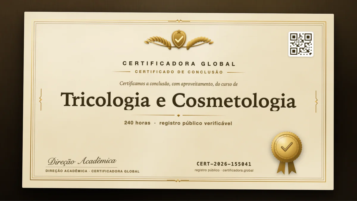Capa do curso Tricologia e Cosmetologia