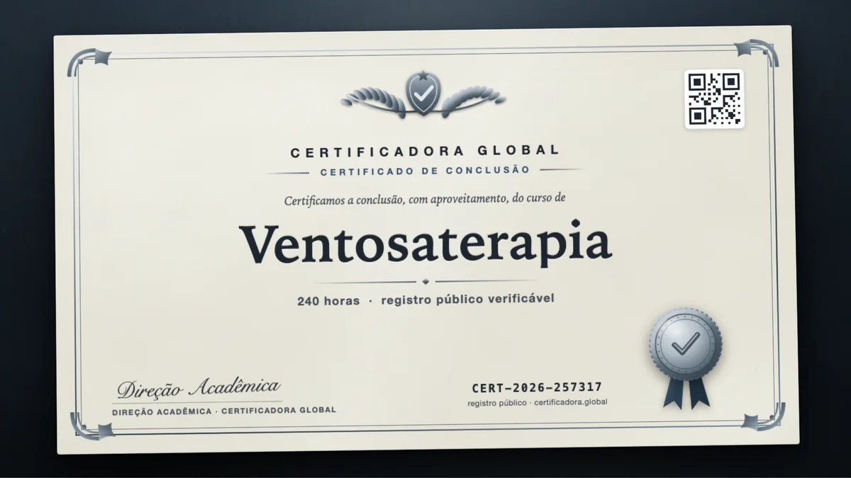 Capa do curso Ventosaterapia