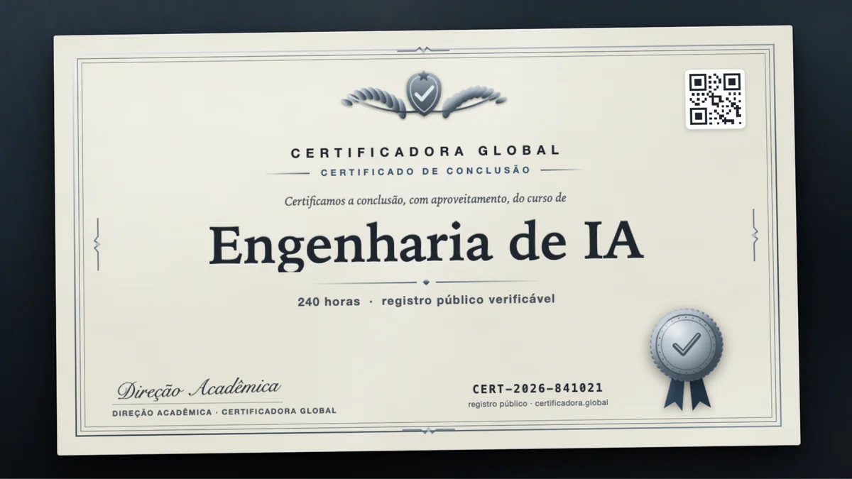 Capa do curso Engenharia de IA