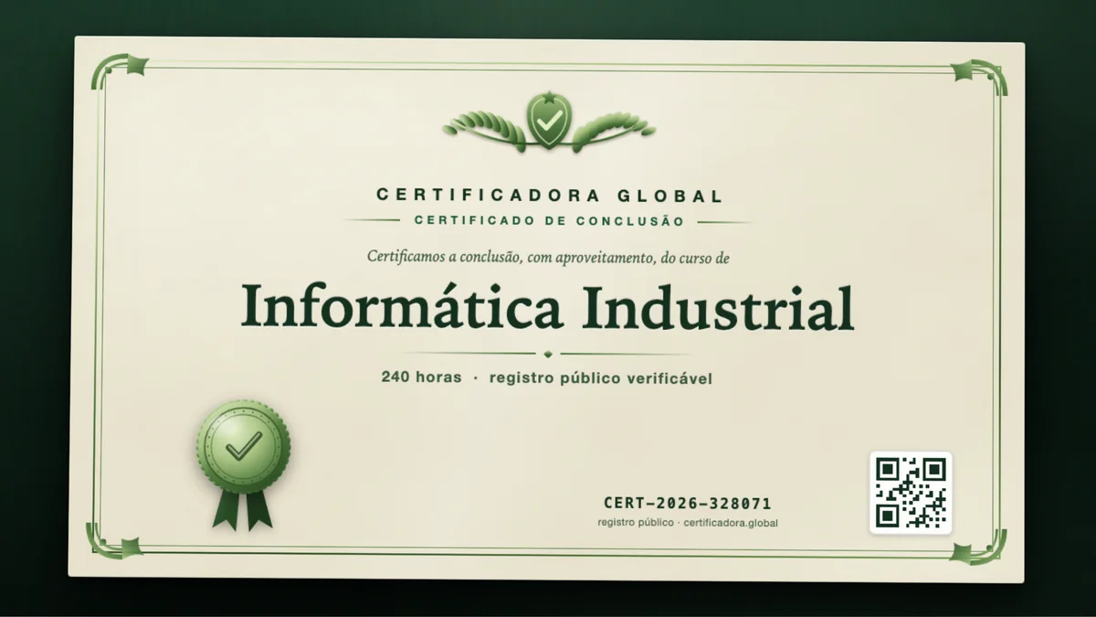 Capa do curso Informática Industrial