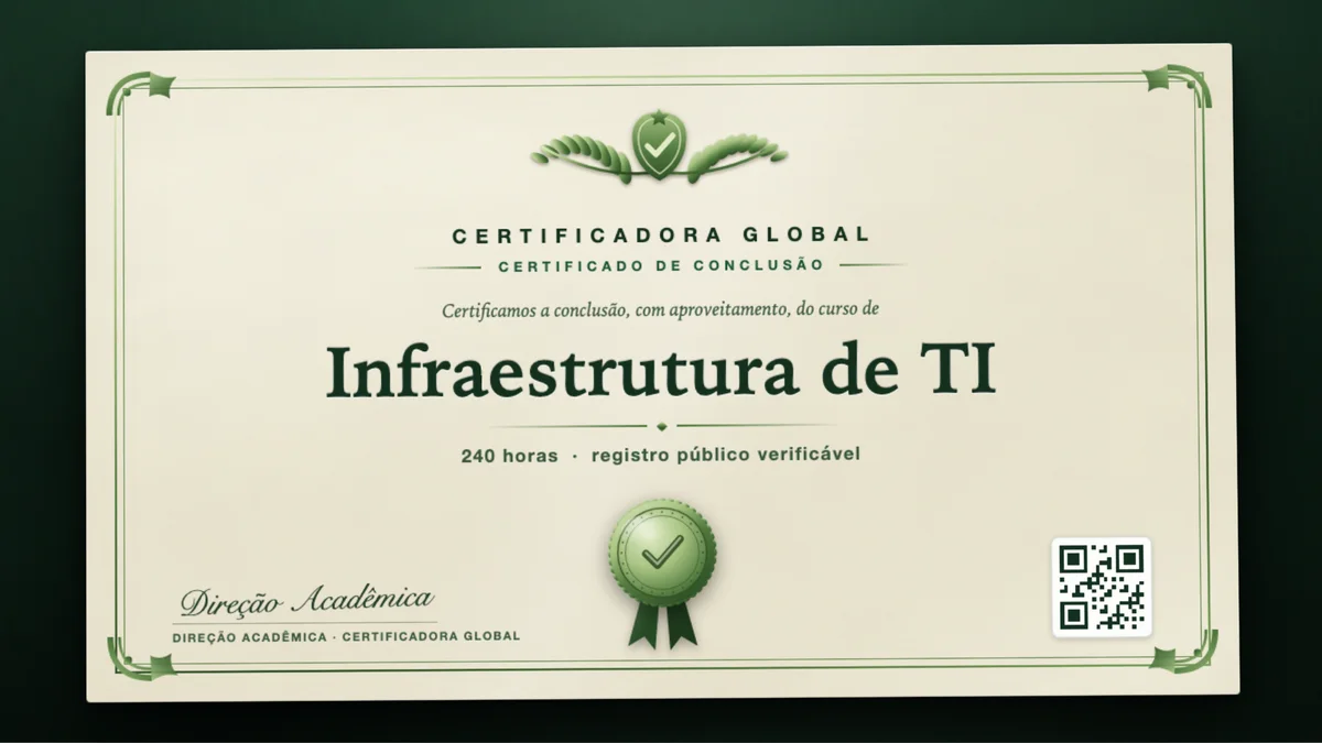 Capa do curso Infraestrutura de TI