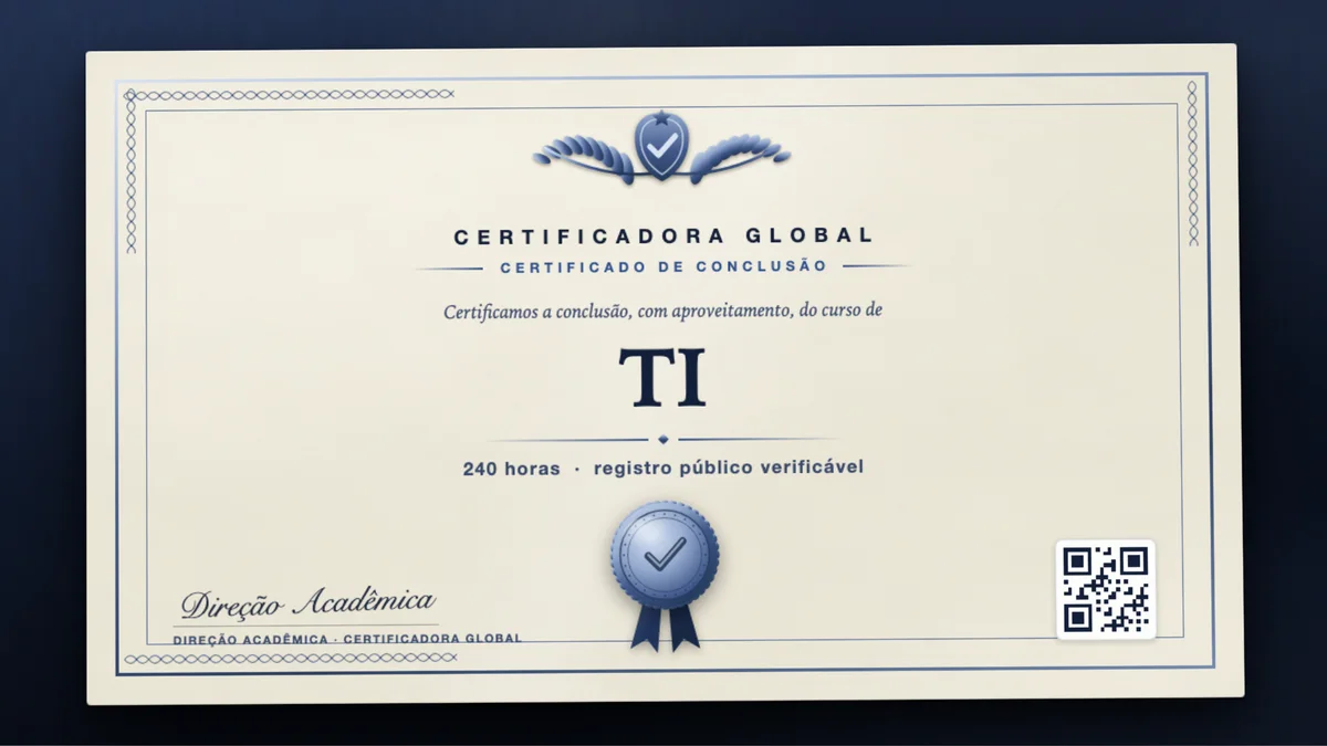 Capa do curso TI