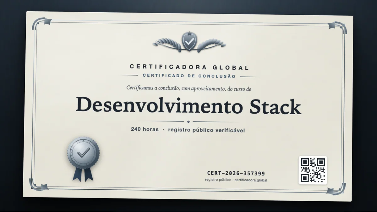 Capa do curso Desenvolvimento Stack