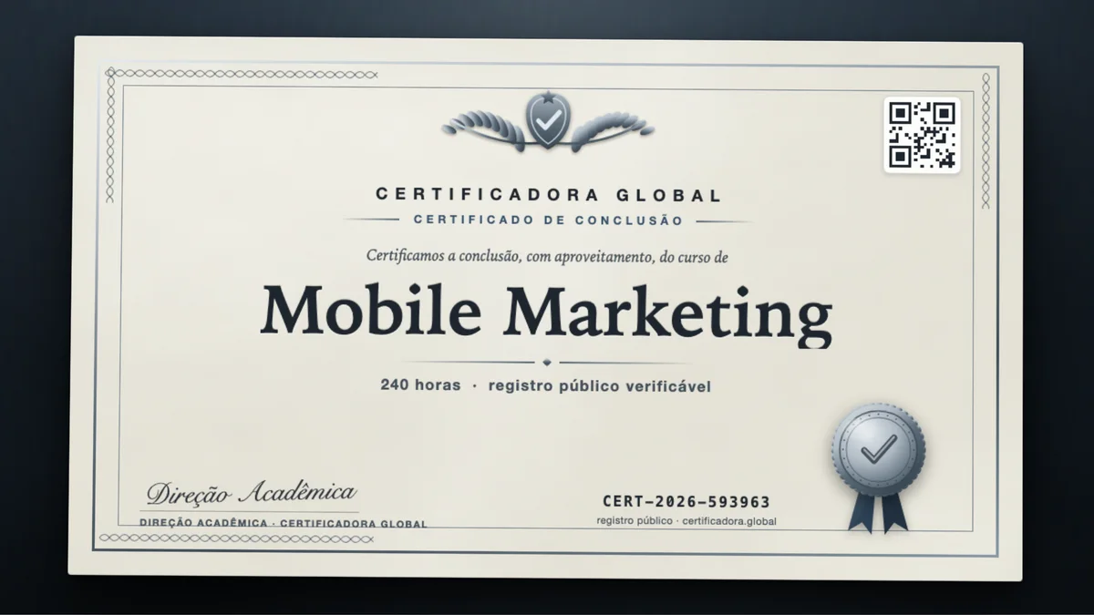 Capa do curso Mobile Marketing