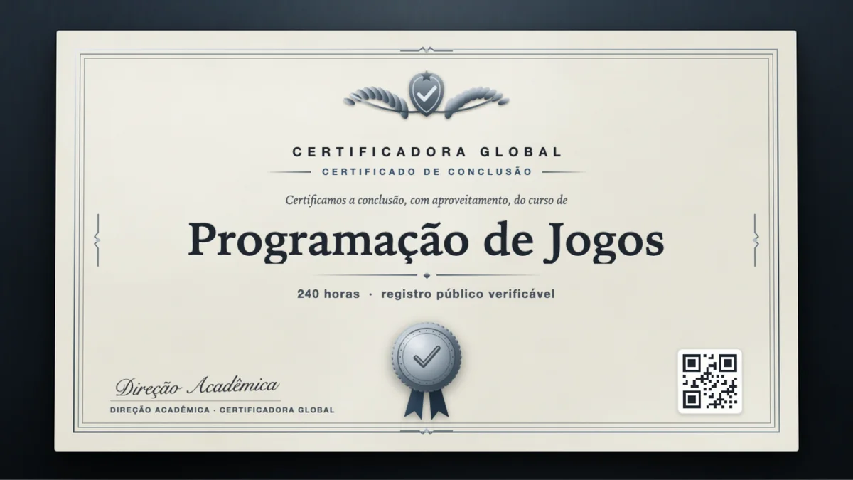 Capa do curso Programação de Jogos