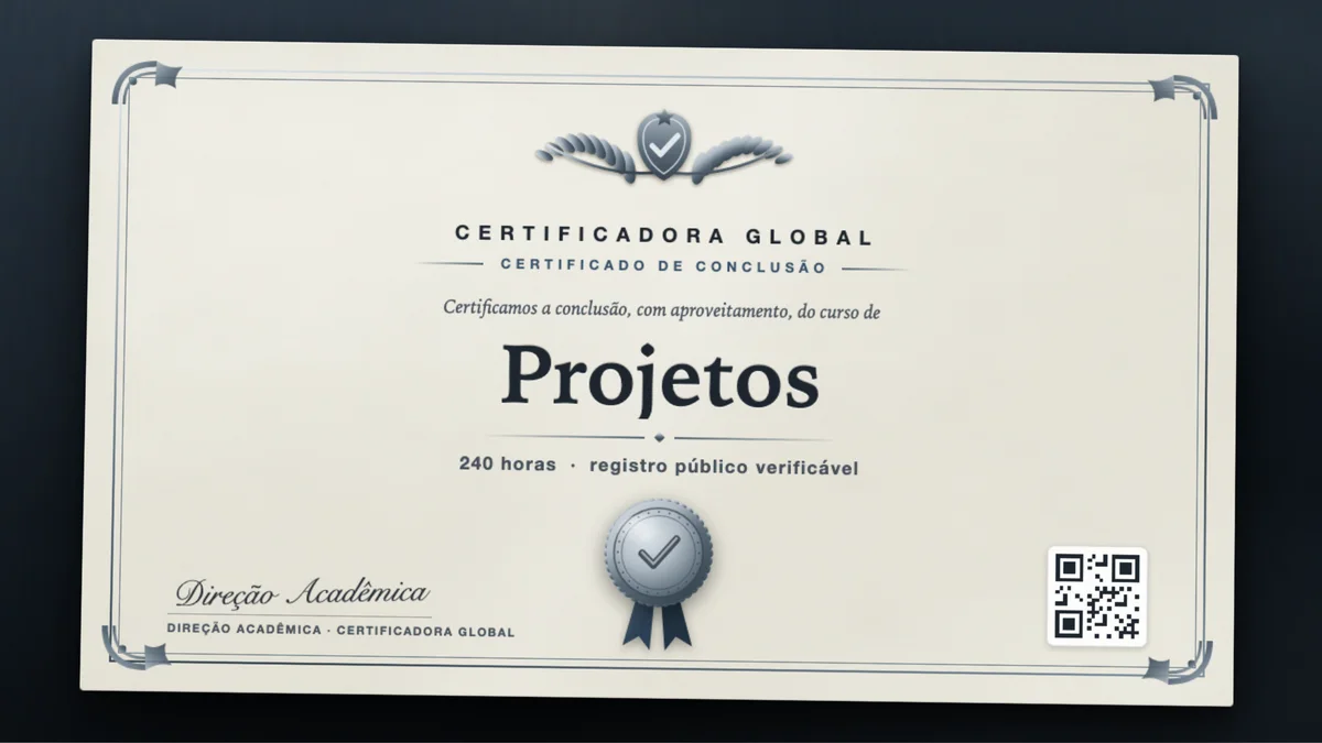 Capa do curso Projetos