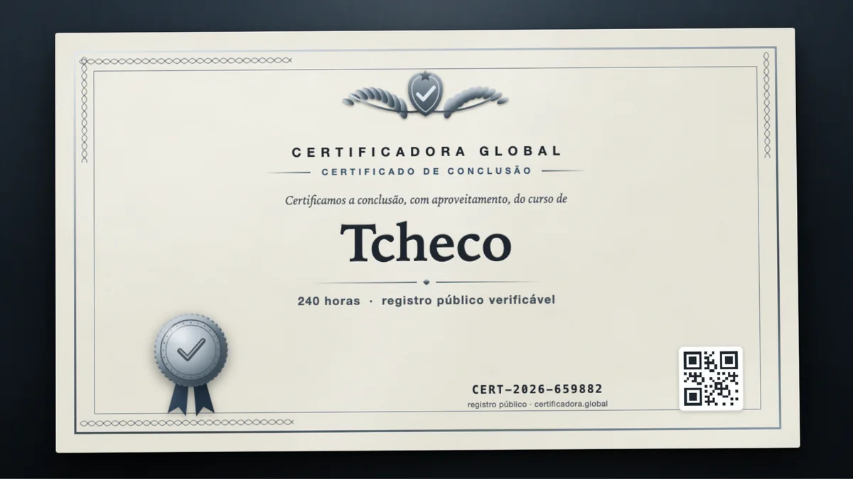 Capa do curso Tcheco