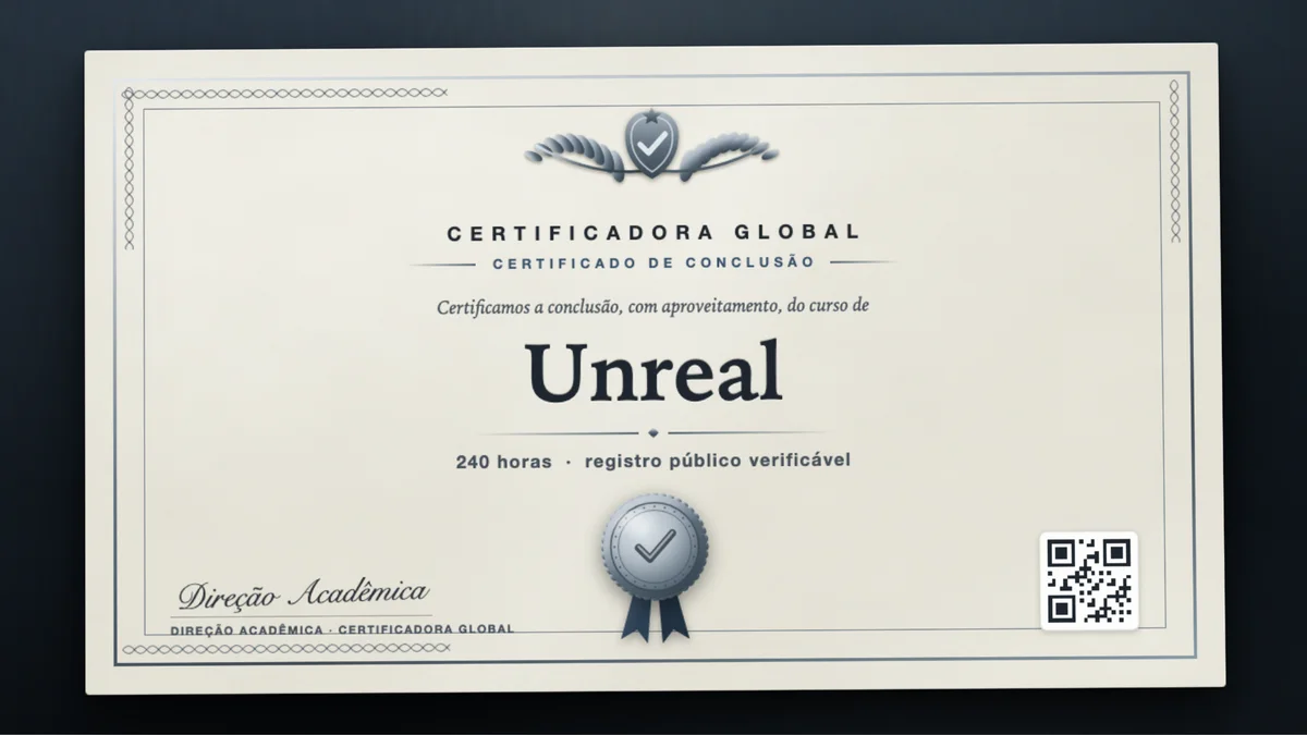 Capa do curso Unreal